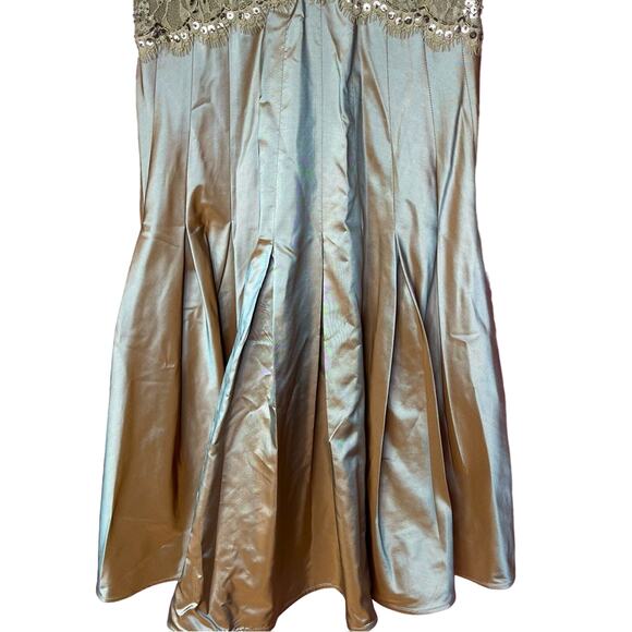 Tadashi Shoji Collection Metallic Beaded Party Dress - Picture 5 of 11